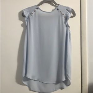 Loft baby blue blouse size Medium NWOT